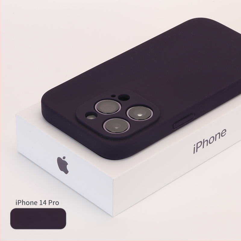 Carcasă de telefon cu acoperire completă a obiectivului, anti-cădere, construcție cu lichid, pentru seria iPhone 13/14