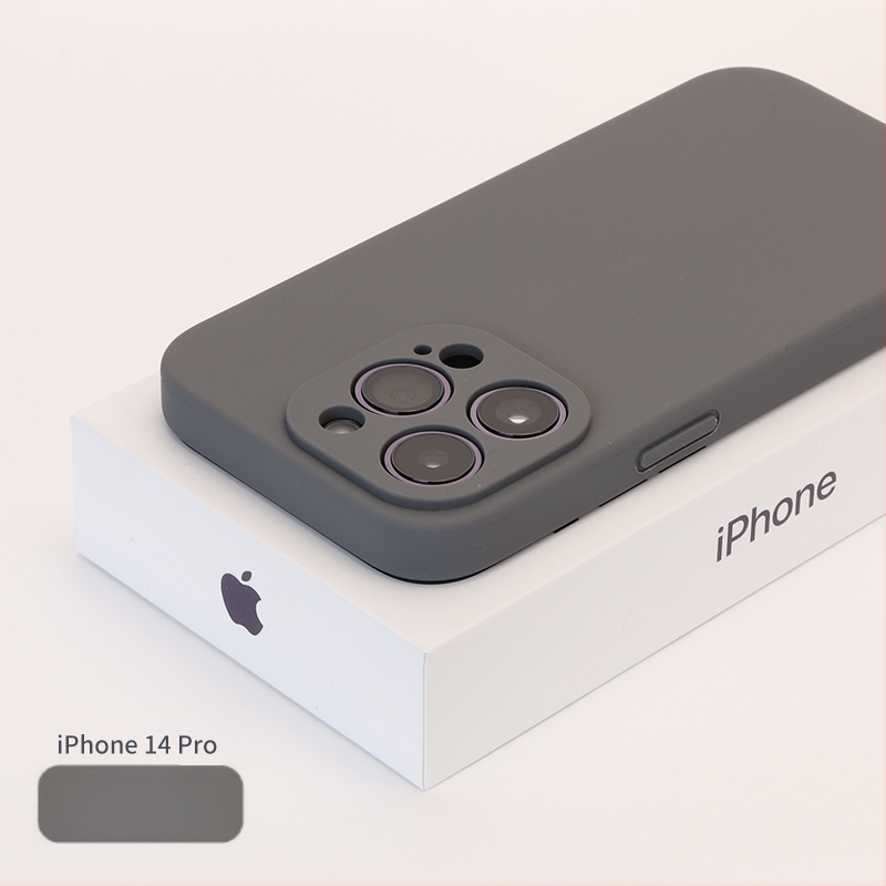 Carcasă de telefon cu acoperire completă a obiectivului, anti-cădere, construcție cu lichid, pentru seria iPhone 13/14