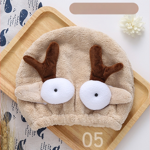 Șapcă pentru uscat părul copiilor, din fleece coral, moale, absorbant, cu design animat miel/înger, brodată. Material: fibre ultra-fine; Componenta principală: fibre de poliester; Fir: 10; Personalizare: Da; Greutate: 50–79 g