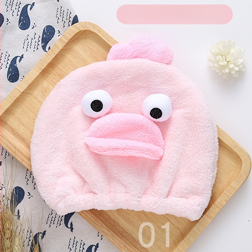 Șapcă pentru uscat părul copiilor, din fleece coral, moale, absorbant, cu design animat miel/înger, brodată. Material: fibre ultra-fine; Componenta principală: fibre de poliester; Fir: 10; Personalizare: Da; Greutate: 50–79 g