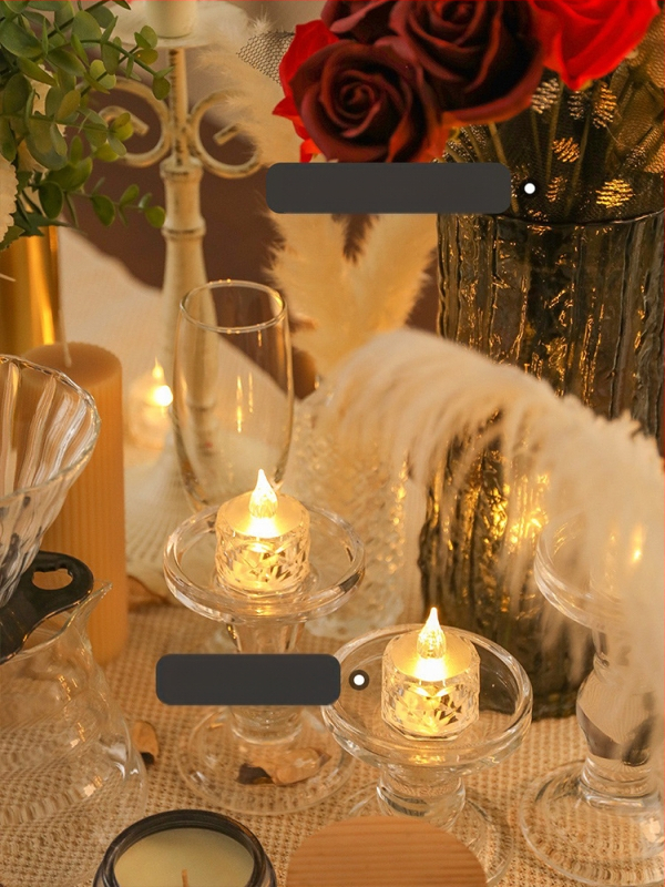 Bezdima LED svijeća za romantične prijedloge i scensku dekoraciju | Vosak od smjese soje | Značka: Drugo