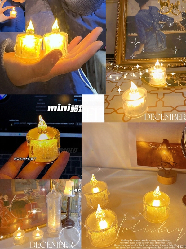 Bezdima LED svijeća za romantične prijedloge i scensku dekoraciju | Vosak od smjese soje | Značka: Drugo