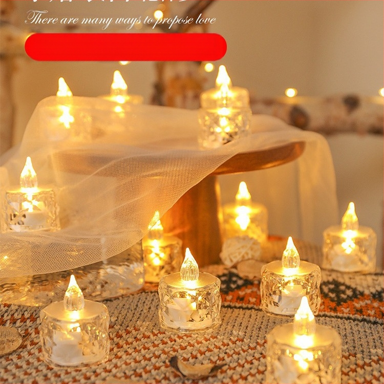 Bezdima LED svijeća za romantične prijedloge i scensku dekoraciju | Vosak od smjese soje | Značka: Drugo