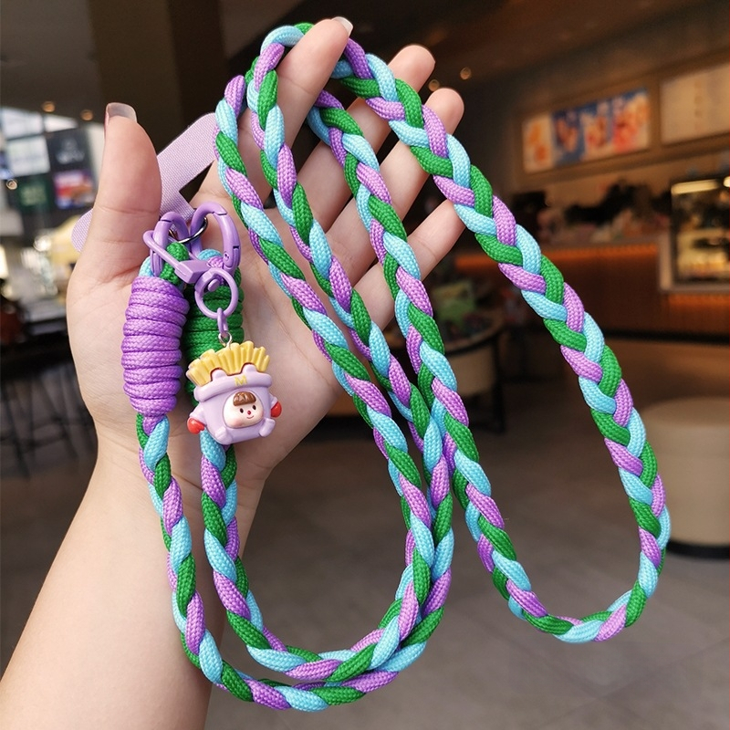 Lančić za telefon preko ramena s dizajnom od tri niti; ručno rađeno; ženski stil; višenamjenski