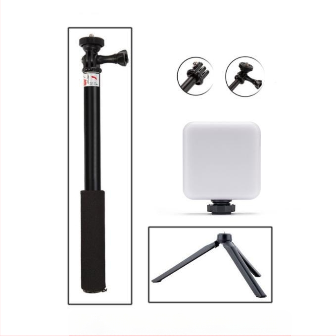 Selfie štap za akcijske kamere s aluminijskim zliatinama, teleskopsko proširenje, 3-osni gimbal, petsegmentni dizajn, nosivost do 2 kg