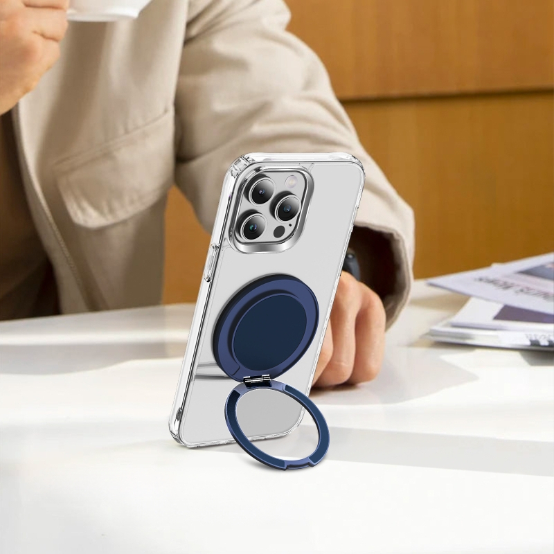 Suport telefon cu montură magnetică, rotire 360°, compatibil Samsung, încărcare wireless; material TPU+PC, turnare prin injecție; rezistent la șocuri, disipare a căldurii, antiamprente, uzură