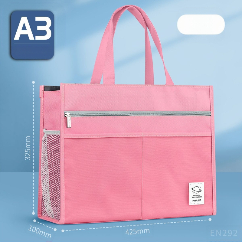 Torba za umjetnost za učenike – višeslojni dizajn, velik kapacitet, vodootporna, Oxford platno, zatvarač