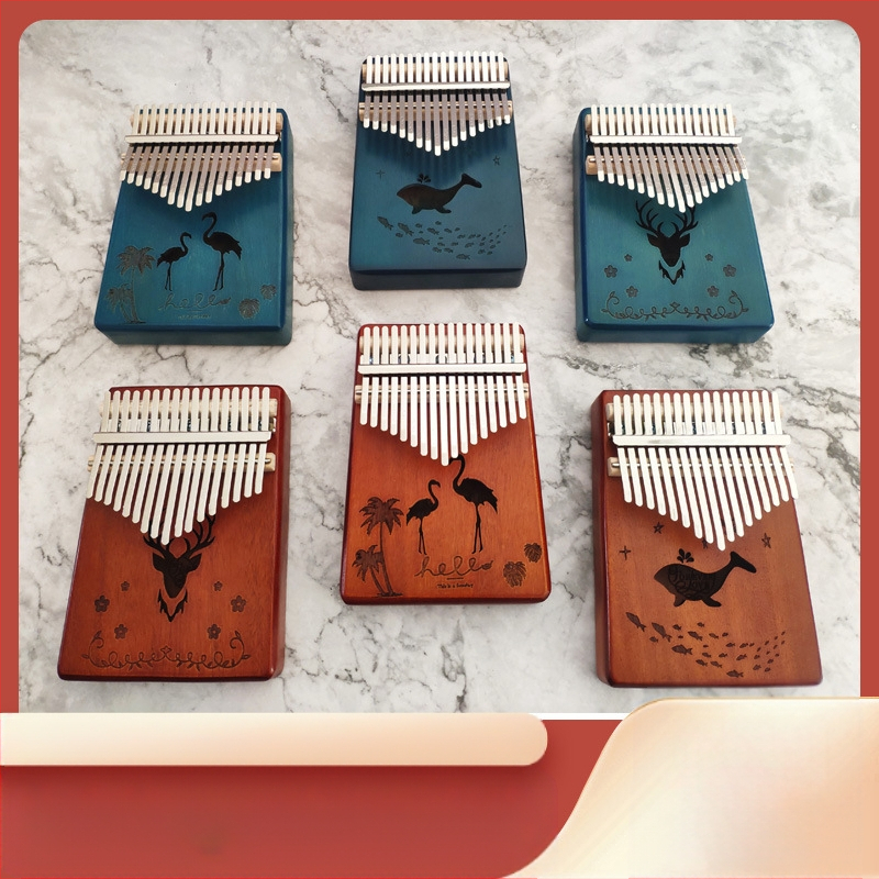 Kalimba cu 17 sunete, portabilă, personalizabilă