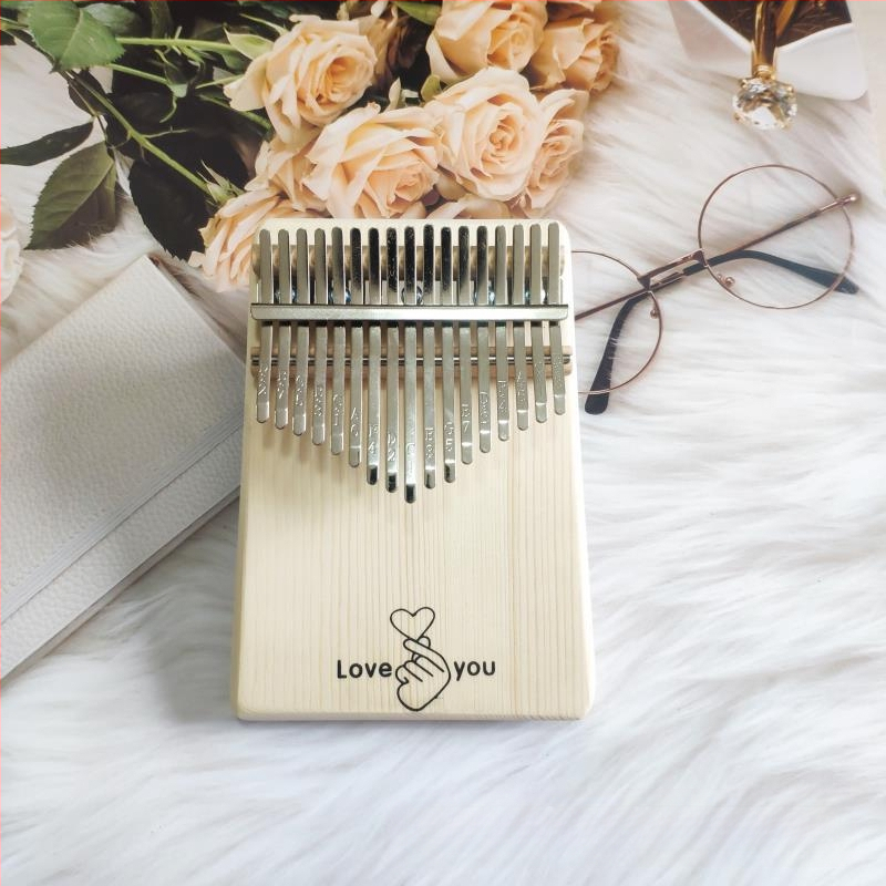 Kalimba cu 17 sunete, portabilă, personalizabilă