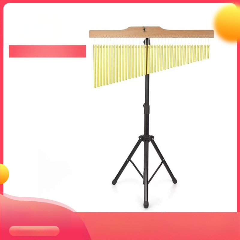 Heart clopot de vânt din aluminiu, 25 sunete și 36 sunete, cu suport, prietenos cu copiii pentru instruire muzicală