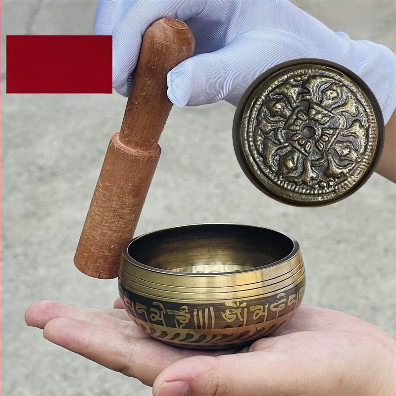 Bakrena zvučna zdjela za terapiju zvukom, kineski stil, polu-ručna i polu-mehanička izrada