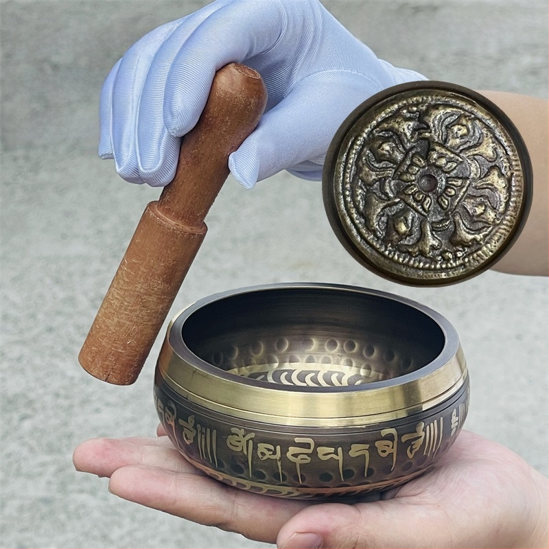 Bakrena zvučna zdjela za terapiju zvukom, kineski stil, polu-ručna i polu-mehanička izrada