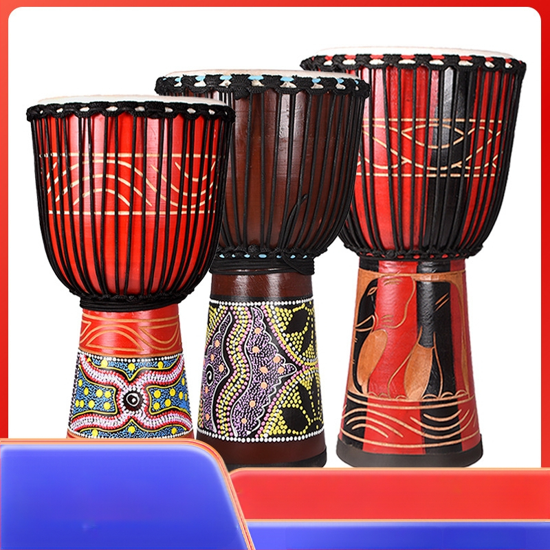 TMAX tobă de mână, lemn de cireș, model 0002132, ambalaj din carton.