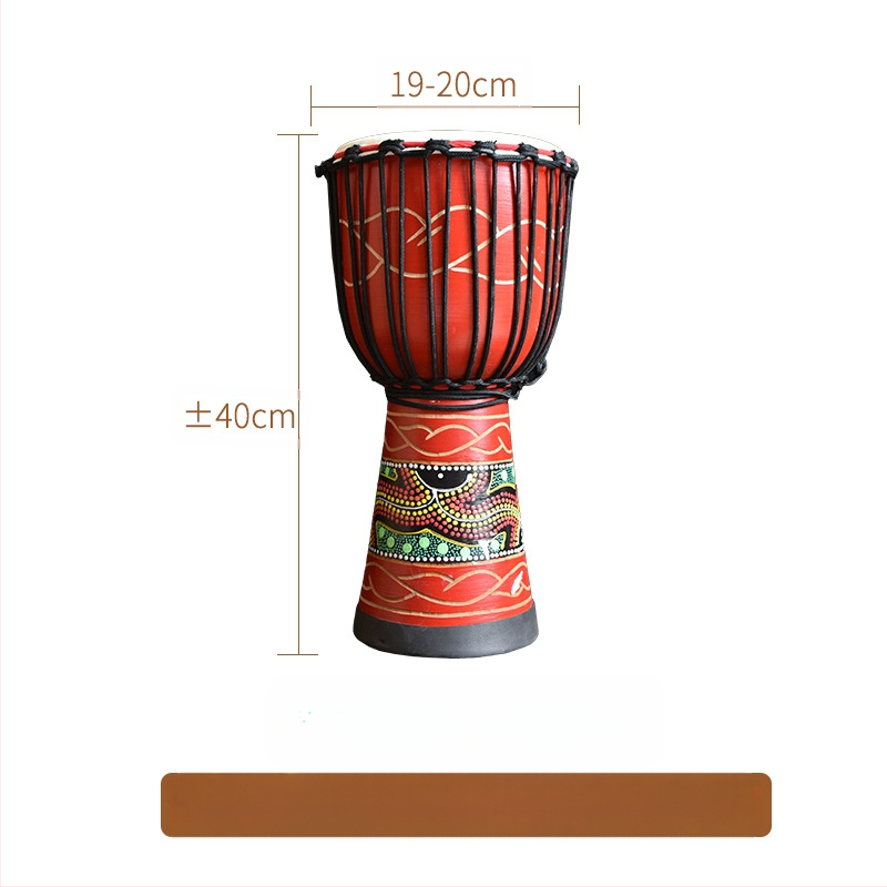 TMAX tobă de mână, lemn de cireș, model 0002132, ambalaj din carton.