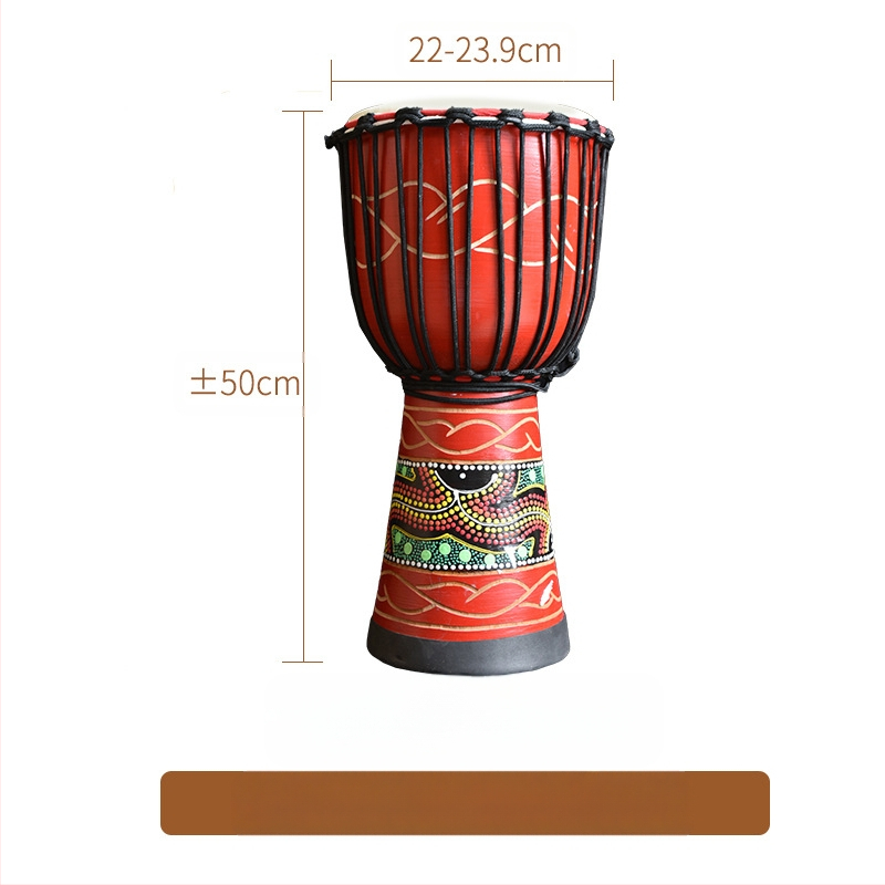 TMAX tobă de mână, lemn de cireș, model 0002132, ambalaj din carton.