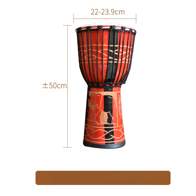 TMAX tobă de mână, lemn de cireș, model 0002132, ambalaj din carton.