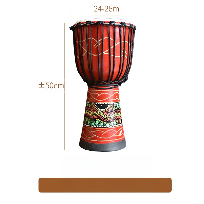 TMAX tobă de mână, lemn de cireș, model 0002132, ambalaj din carton.