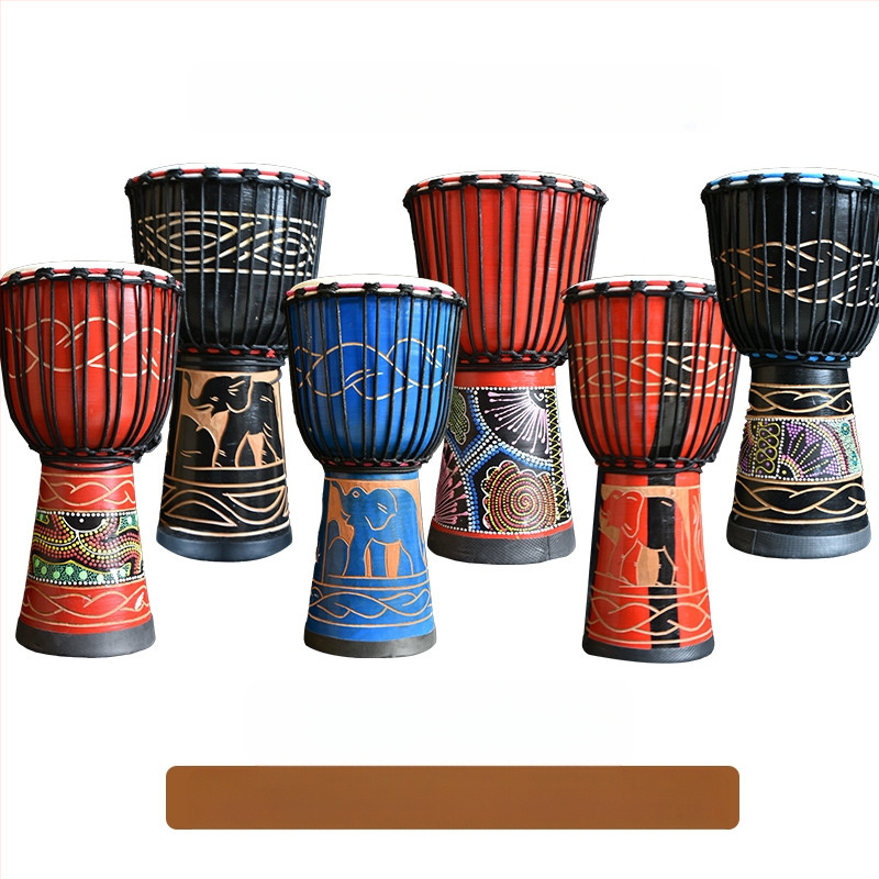 TMAX tobă de mână, lemn de cireș, model 0002132, ambalaj din carton.