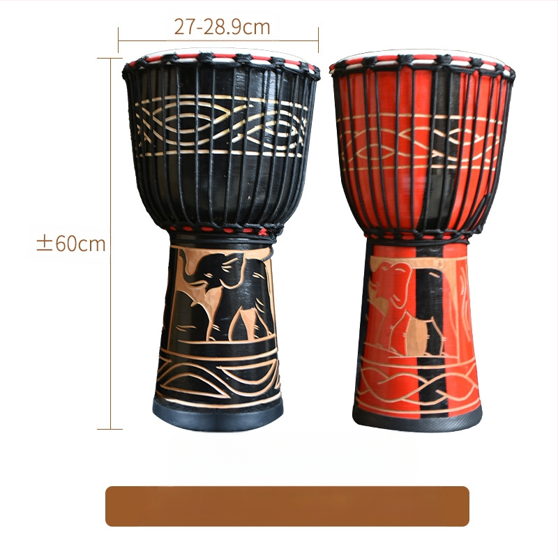 TMAX tobă de mână, lemn de cireș, model 0002132, ambalaj din carton.