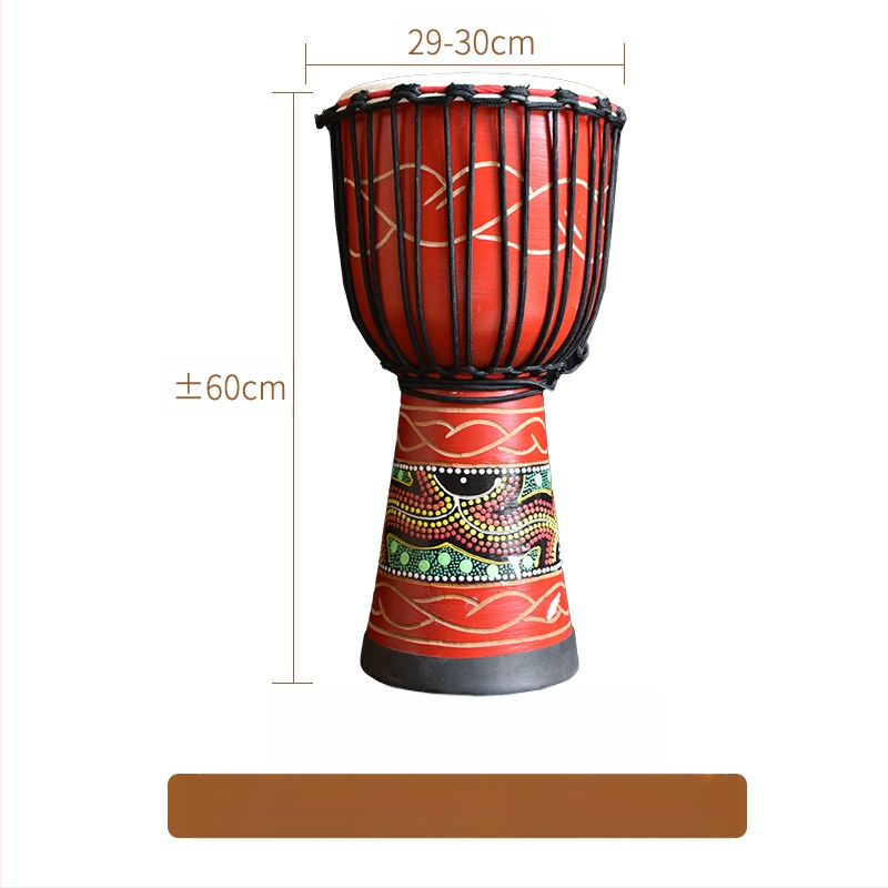 TMAX tobă de mână, lemn de cireș, model 0002132, ambalaj din carton.