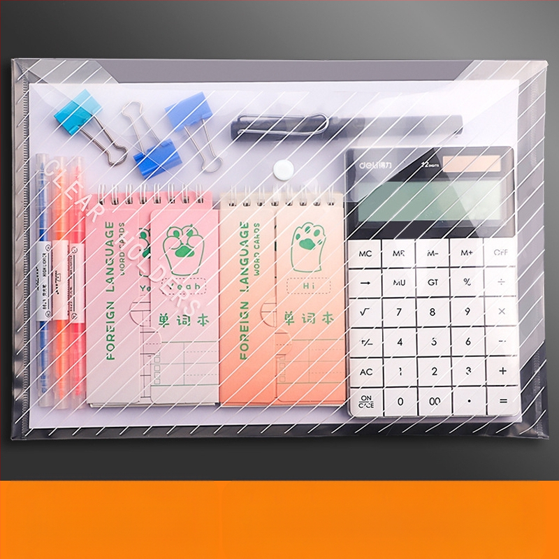 Yi Tong PVC vodootporna dosje za dokumente s velikom kapacitetom, za poslovne urede