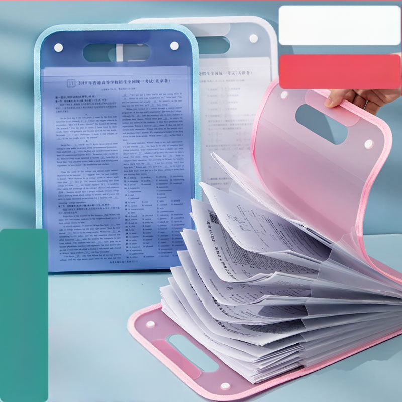 A4 akordeonski organizator s 13 pretinaca, ekološki PP, model 007, debljina materijala 70 mm