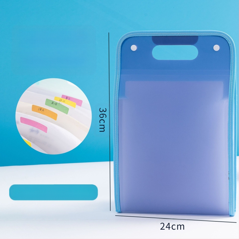 A4 akordeonski organizator s 13 pretinaca, ekološki PP, model 007, debljina materijala 70 mm