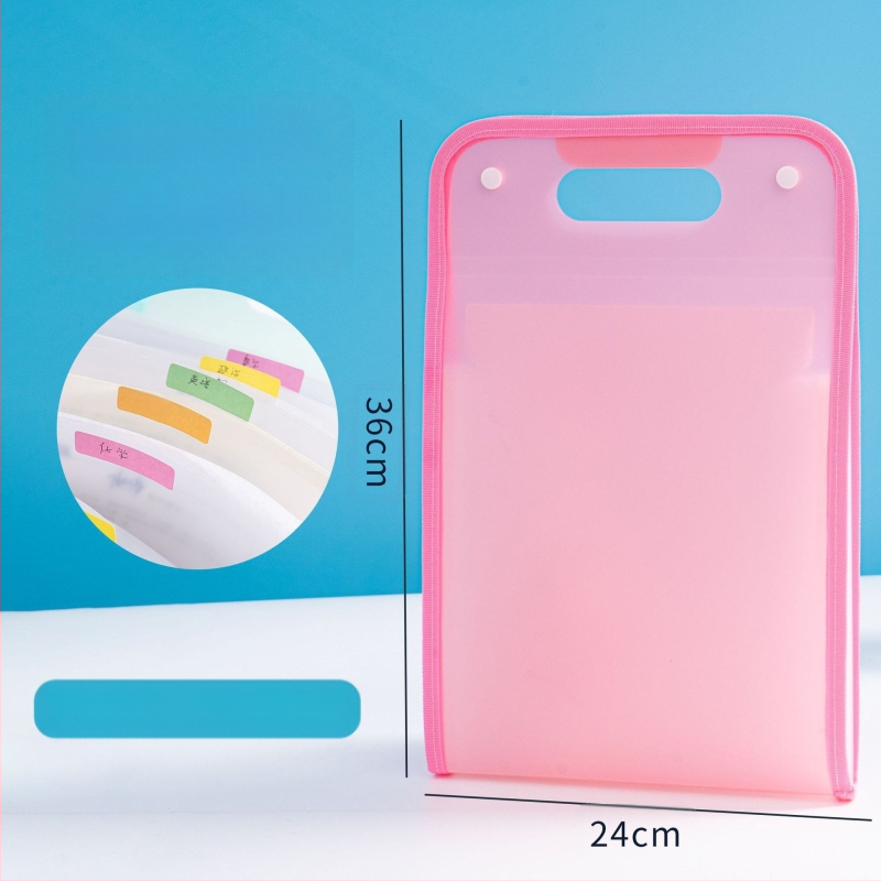 A4 akordeonski organizator s 13 pretinaca, ekološki PP, model 007, debljina materijala 70 mm