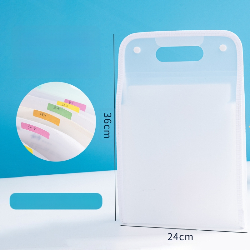 A4 akordeonski organizator s 13 pretinaca, ekološki PP, model 007, debljina materijala 70 mm