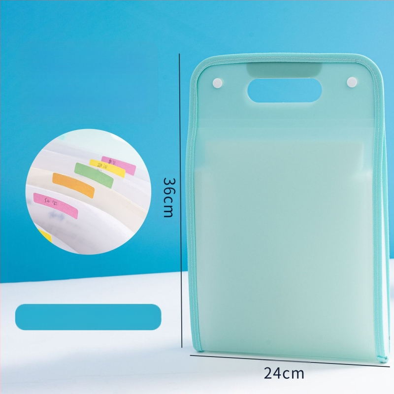 A4 akordeonski organizator s 13 pretinaca, ekološki PP, model 007, debljina materijala 70 mm