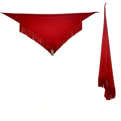 Kostim za latino ples s resicama na području struka i polovicnom suknjom, za odrasle žene; poliester smjesa, jednofarbni uzorak, moderan plesni odjevni predmet