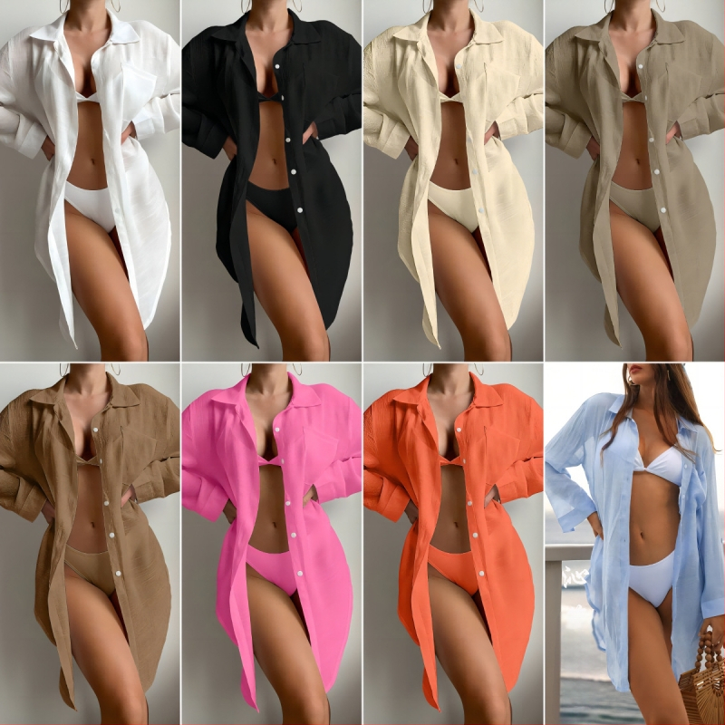 Plautinė plaukimo apsaugos palaidinė iš slub medvilnės, 60% medvilnė, 150 g svoris, pamušalas poliesteris (40%), tinkama plaukiojimui ir poilsiui