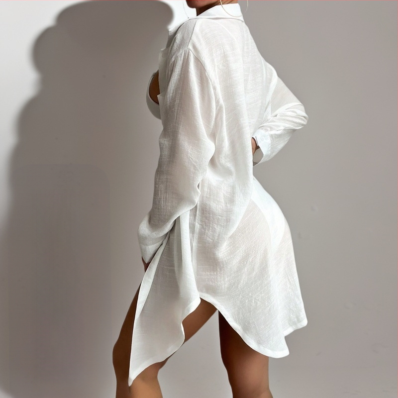 Plautinė plaukimo apsaugos palaidinė iš slub medvilnės, 60% medvilnė, 150 g svoris, pamušalas poliesteris (40%), tinkama plaukiojimui ir poilsiui