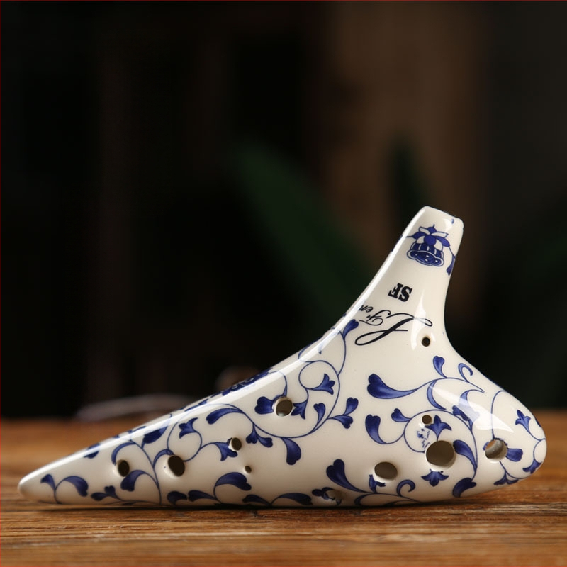 Ocarina Linfeng, set de 7 piese, 12 găuri, Alto C