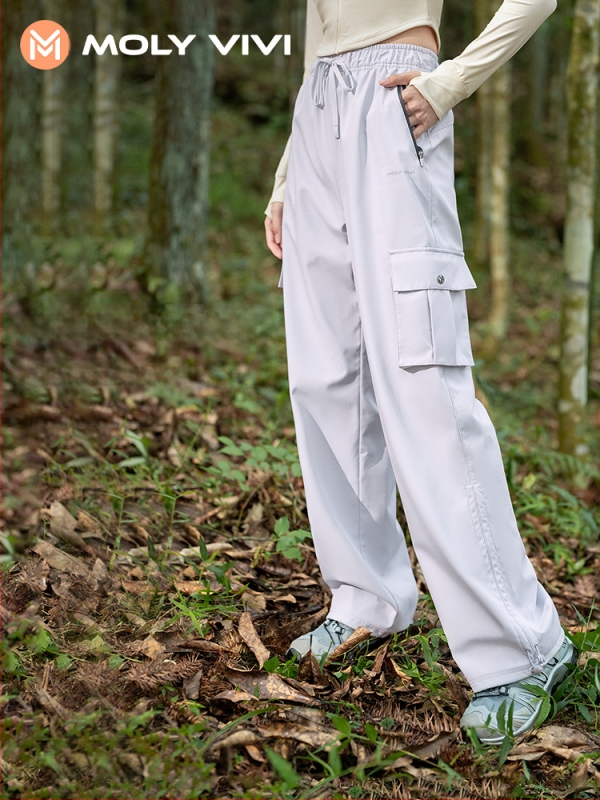 MOLYVIVI женски софтшел панталони – ветроустойчиви, полиестерна материя, за зимно и есенно ползване, за туризъм и катерене