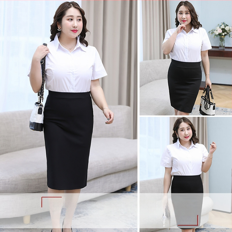 Magas derekú midi szoknya, egyszínű, anyaga nylon/spandex, számítógépes lapos kötésben készült