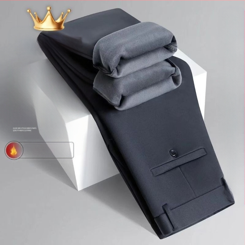 Orgeron επιχειρηματικά παντελόνια χειμωνιάτικου βάρους με υψηλή ελαστικότητα, ίσια γραμμή, με ζώνη