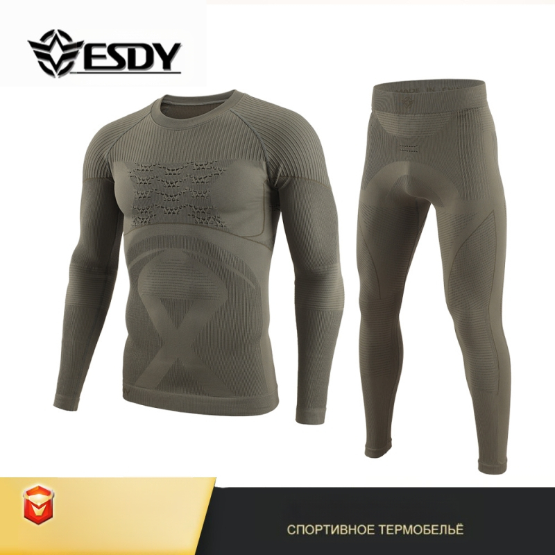 Ανδρικό πλεκτό θερμικό τοπ για εξωτερικά αθλήματα, νάιλον, A210, χειμώνας, για τρέξιμο, γυμναστική, ποδηλασία και πεζοπορία