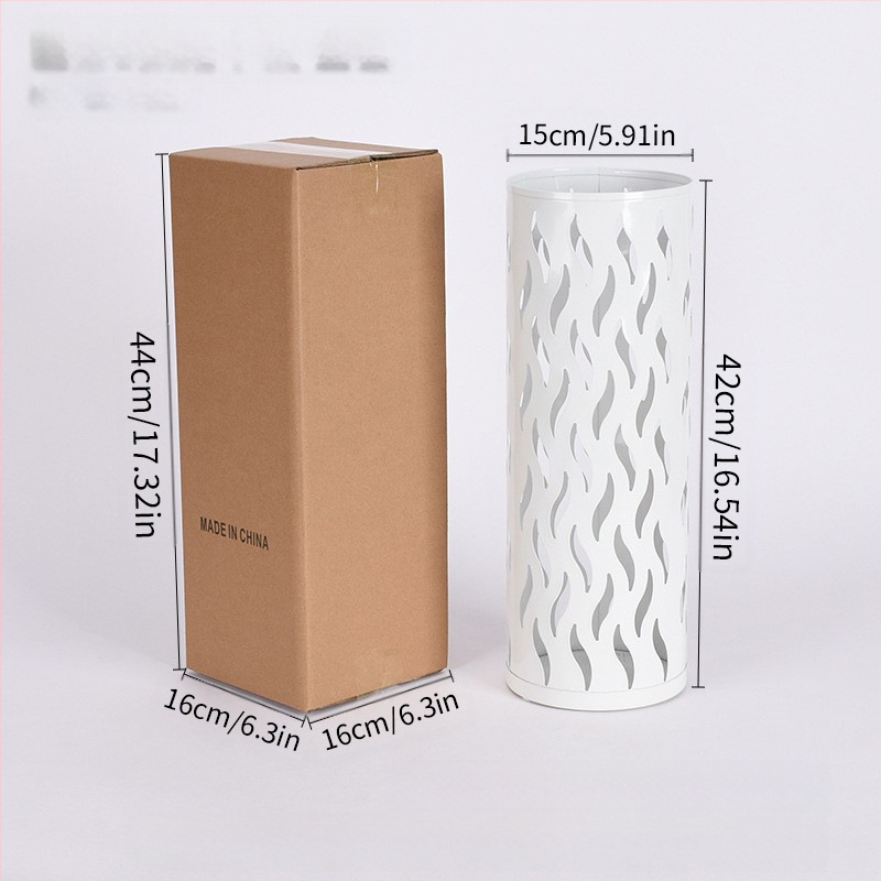 Dzelzs lietussargu uzglabāšanas statīvs, vienkāršs un mūsdienīgs stilā, izlaists 2024. gada rudens, piemērots viesnīcas hallei un mājas uzglabāšanai.