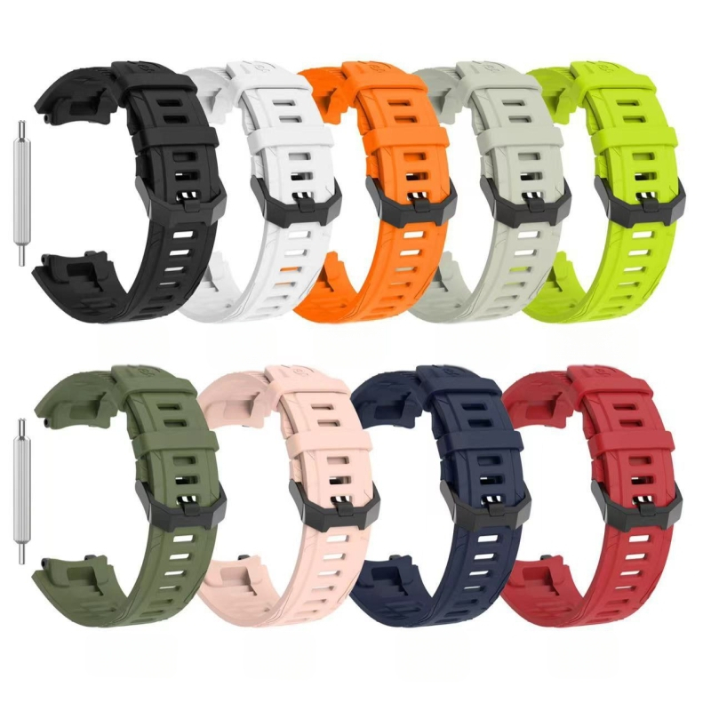 Silikoninė pakeičiamoji apyrankė Amazfit T-Rex 3 su sagtimi, 25 g, reguliuojamas jungties dydis