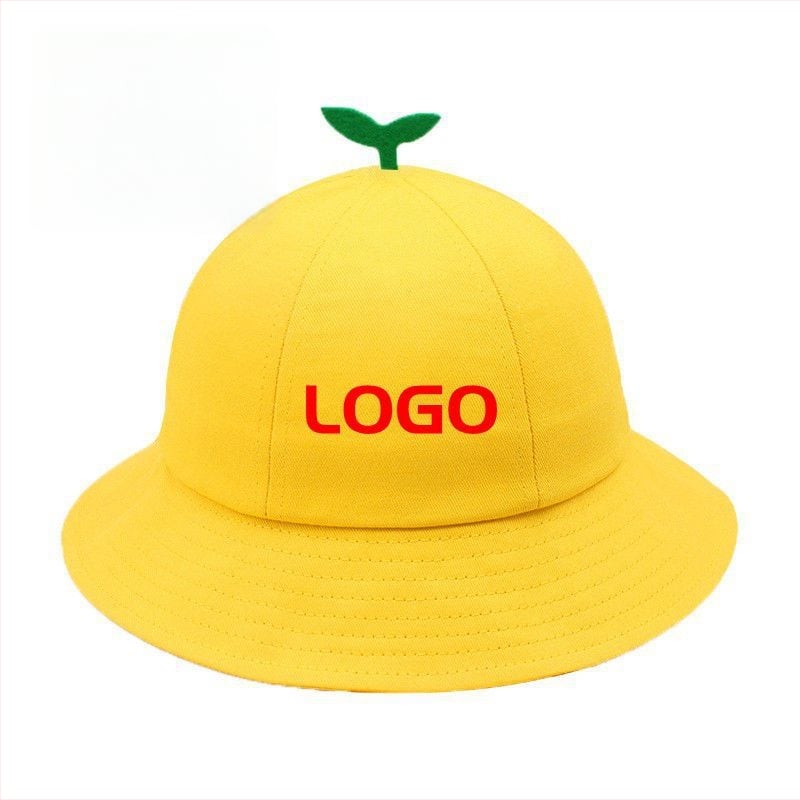 Vaikų žvejybos skrybelė su LOGO spauda lauko naudoti – saulės apsauga, kvėpuojanti, trumpas vizierius; medvilnės-poliesterio audinys; tinkama amžiams 2–6 metų