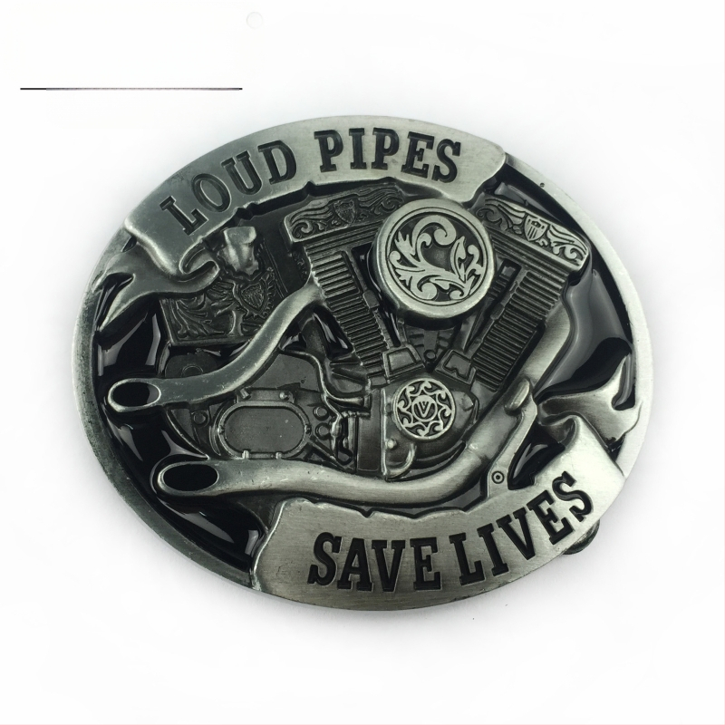 BULLZINE αγκράφα ζώνης από κράμα ψευδάργύρου – δυτικό καουμπόι στυλ, λεία αγκράφα – καλοκαίρι 2020, επικάλυψη κασσίτερου αντίκα