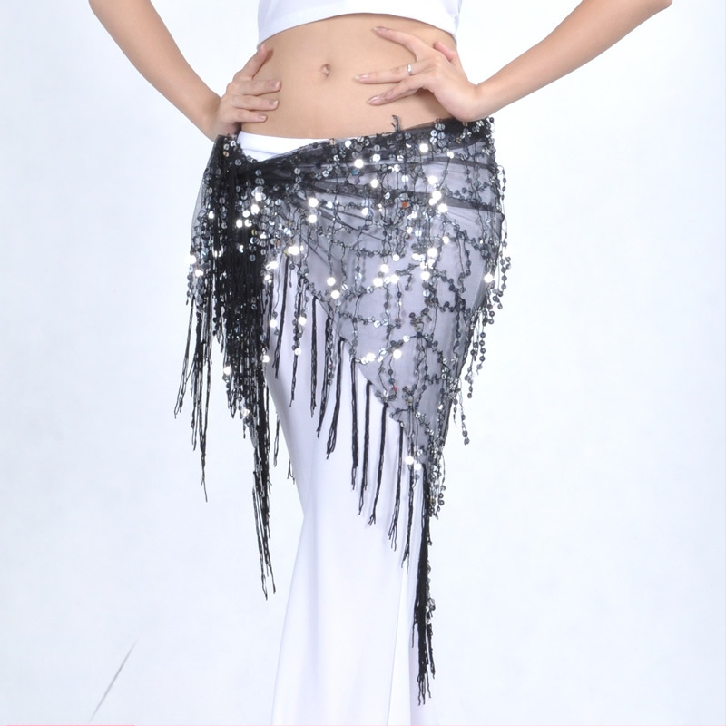 Облекло за Belly dance с ресни и пайети, мрежест нейлон 100%, подплата: нейлон 100%, унисекс за възрастни