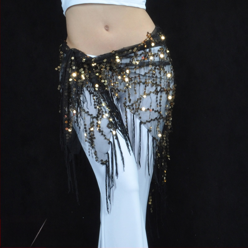Облекло за Belly dance с ресни и пайети, мрежест нейлон 100%, подплата: нейлон 100%, унисекс за възрастни