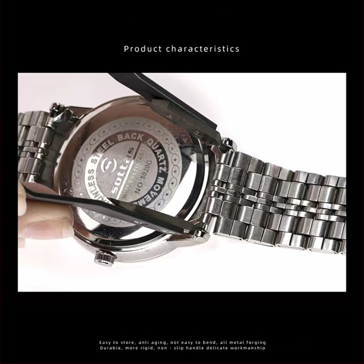 Εργαλείο επισκευής ρολογιών με λαβίδες V-τύπου για τα αυτιά, αποσυναρμολογητές σε σχήμα U και Y · wanlee, κράμα χάλυβα, 1 τεμάχιο, για επιτραπέζια επισκευή