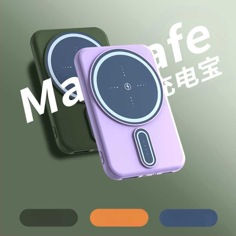 MagSafe μαγνητική ασύρματη τράπεζα ενέργειας, 5000mAh, 10W γρήγορη φόρτιση, QC4.0, πολυμερούς κυψέλη ιόντων λιθίου