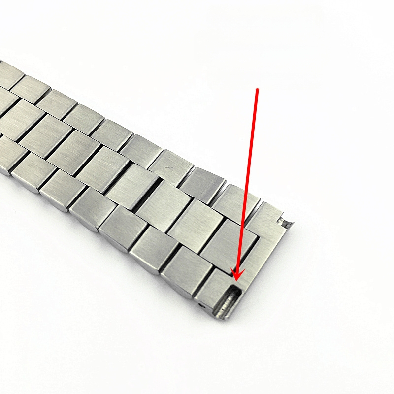 Nerūdijančio plieno laikrodžio juosta su išlenkta sagtimi, Huanjie strap, universalus stilius, lengvas prabangos pojūtis