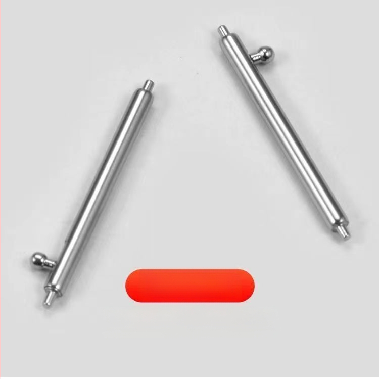 Αντάπτορας για λουράκι ρολογιού με βίδα ελατηρίου — ανοξείδωτος χάλυβας, κυκλικός προφίλ, γρήγορη απελευθέρωση