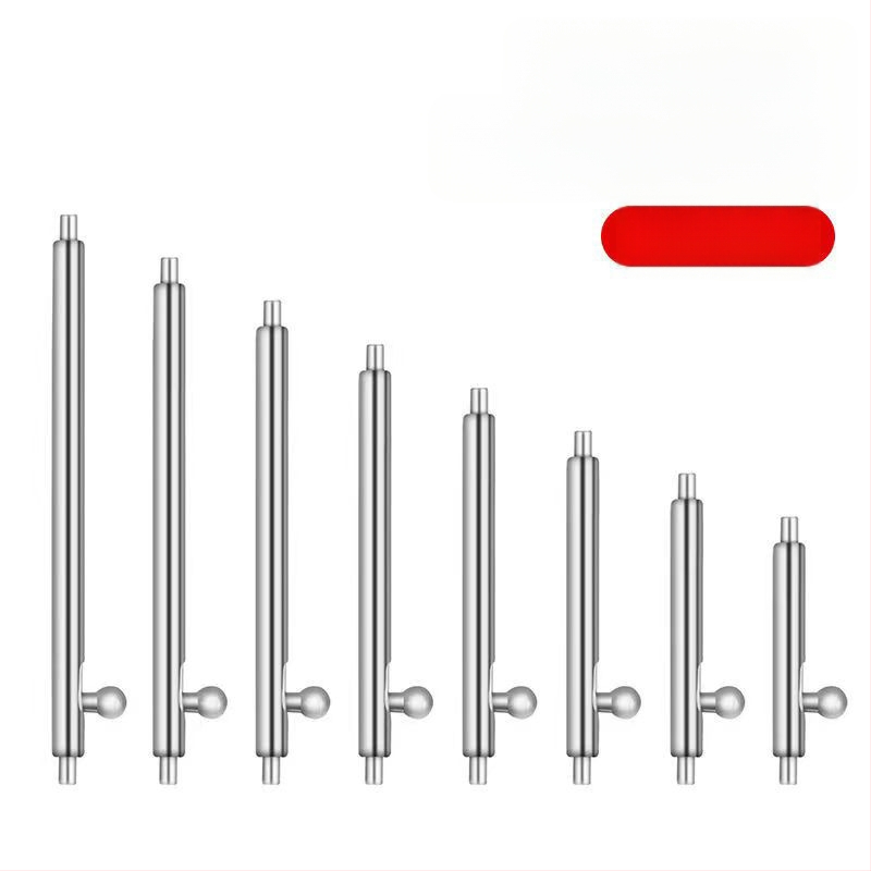 Αντάπτορας για λουράκι ρολογιού με βίδα ελατηρίου — ανοξείδωτος χάλυβας, κυκλικός προφίλ, γρήγορη απελευθέρωση