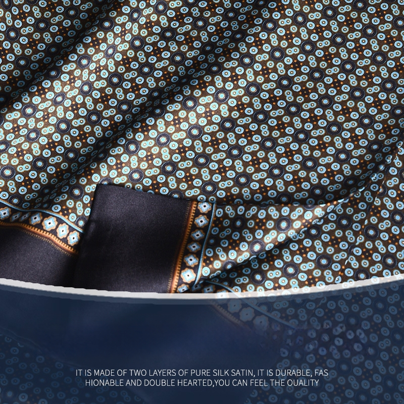 Ανδρικό φουλάρι από μεταξί Mulberry, μακρύ, με απλή ύφανση, μοντέρνο καθημερινό στυλ, Άνοιξη 2025